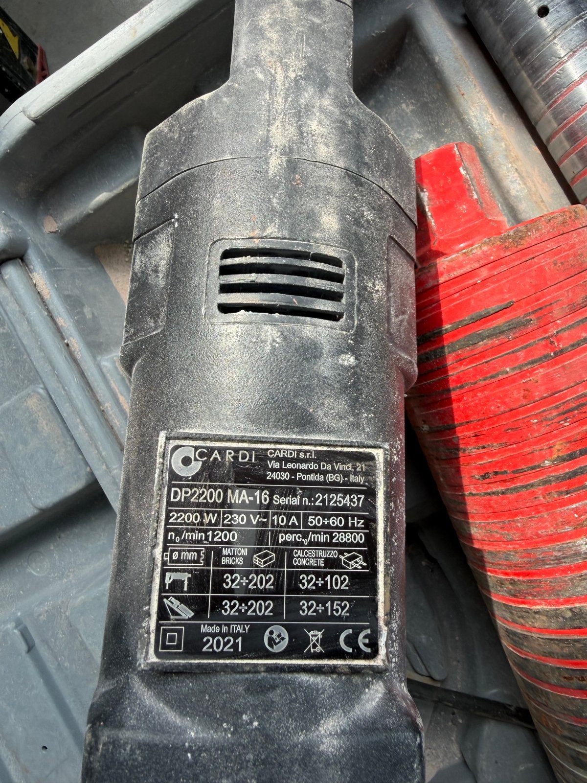 Cardi DP2200 MA-16 Boorhamer met boren, Ophalen, Boor- en/of Breekhamer, Italy, Nn