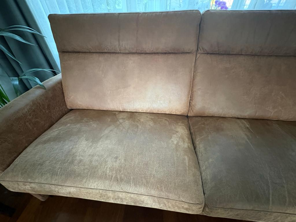 Comfortabele brede bank 200cm, Ophalen, 150 tot 200 cm, Driepersoons, Zo goed als nieuw