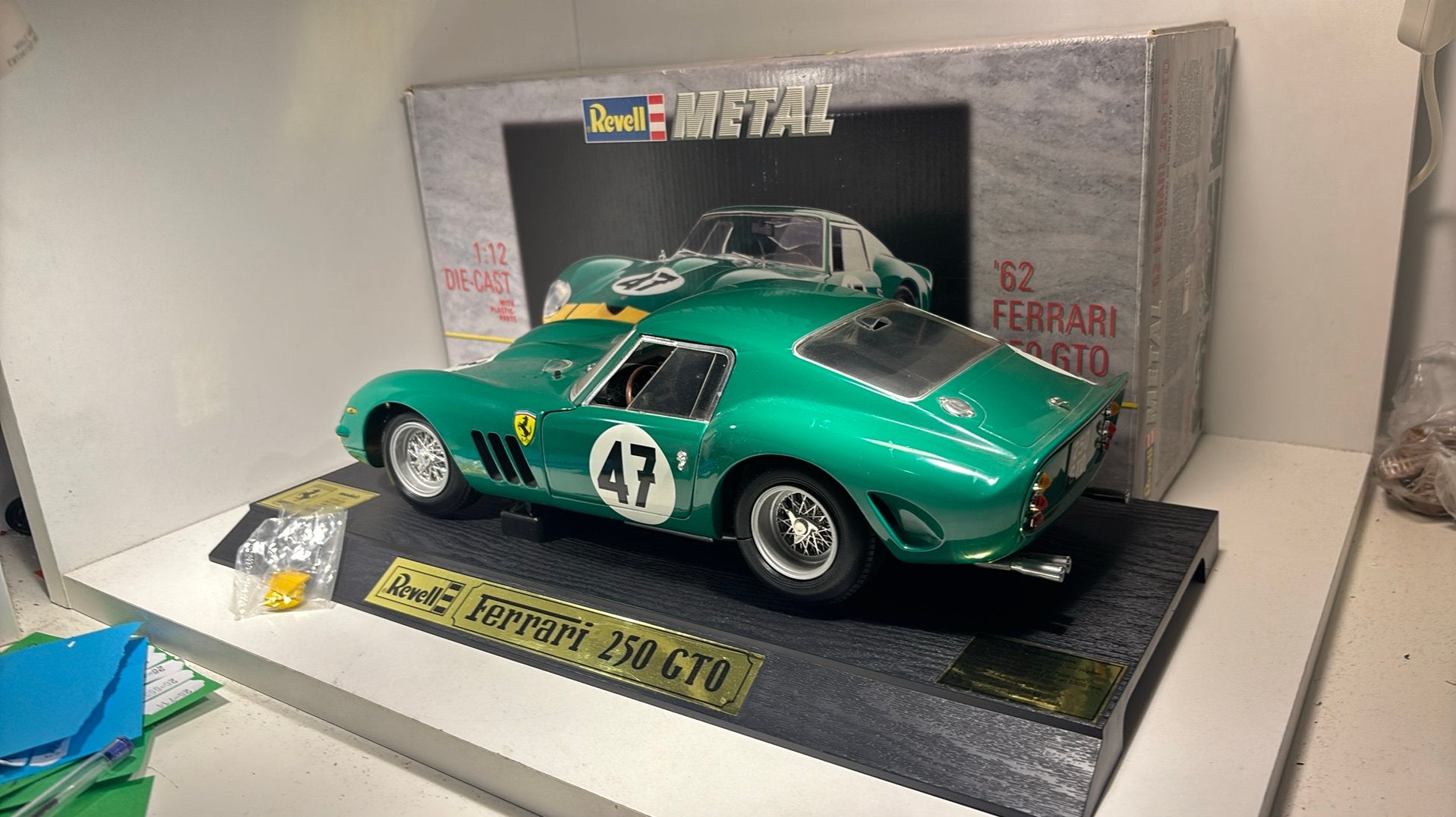 ferrari 250 gto #47 revell 1.12, Auto, Ophalen of Verzenden, A, A