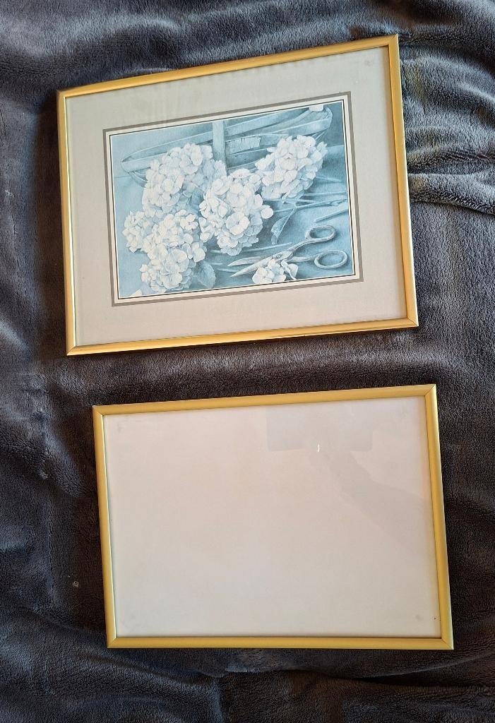Fotolijstjes zilver- en goudkleurig, Ophalen, Minder dan 50 cm, Metaal of Aluminium, Zo goed als nieuw