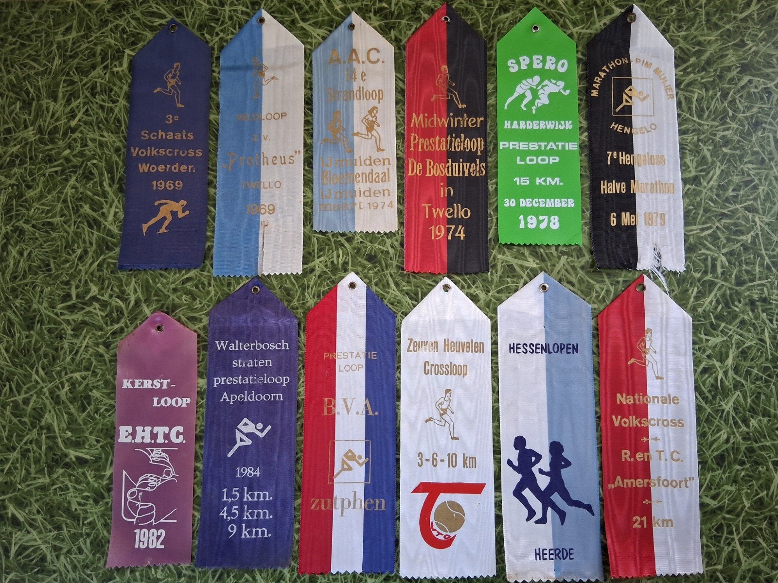 12x groot vaantje, vaantjes hardlopen, jaren '70 en  '80, Overige merken, Gebruikt, Overige typen, Ophalen of Verzenden