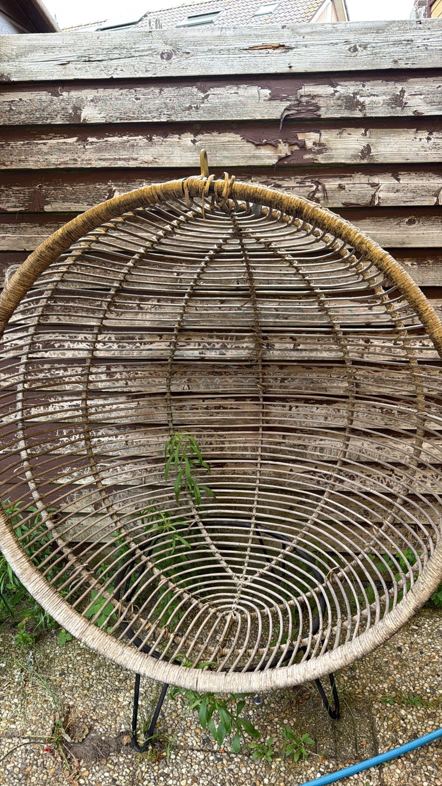 Tuin stoel/ei, Ophalen, Zo goed als nieuw, Rotan