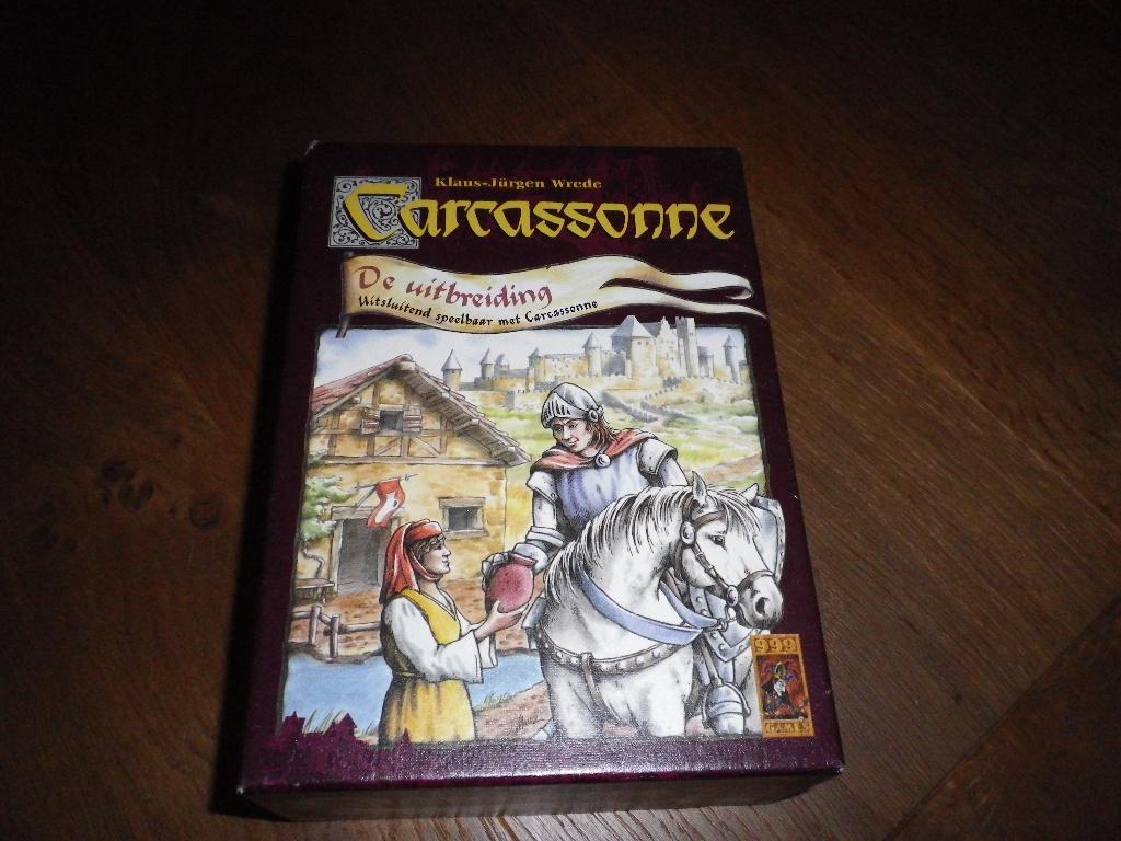Carcassonne De Uitbreiding, Hobby en Vrije tijd, Ophalen of Verzenden, Zo goed als nieuw, 999 games.
