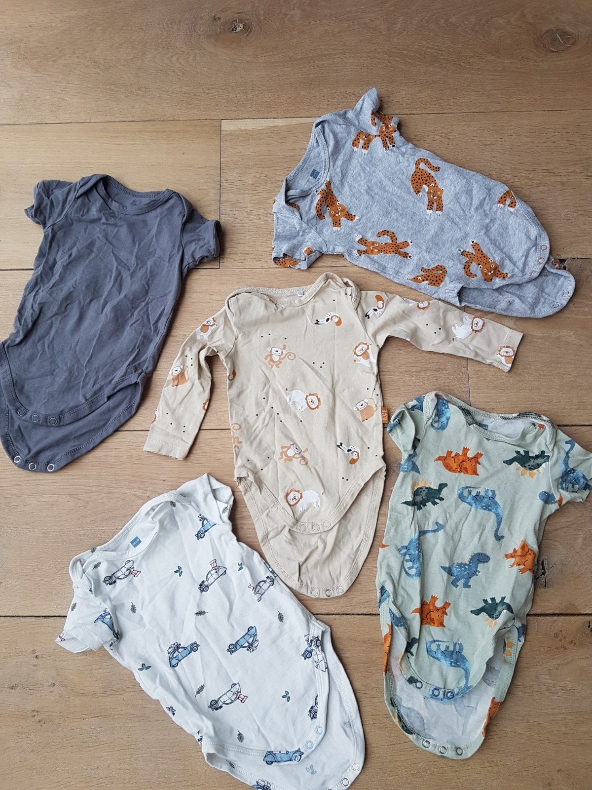 5 Rompertjes van de HEMA. Maat 62/68, Kinderen en Baby's, Babykleding | Maat 62, Nacht- of Onderkleding, Jongetje of Meisje, Ophalen of Verzenden
