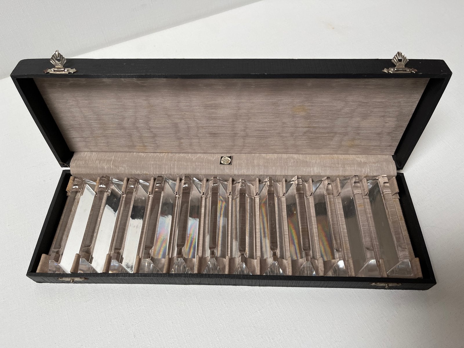 Kristallen messenleggers van Kristal Maastricht Holland, Ophalen of Verzenden