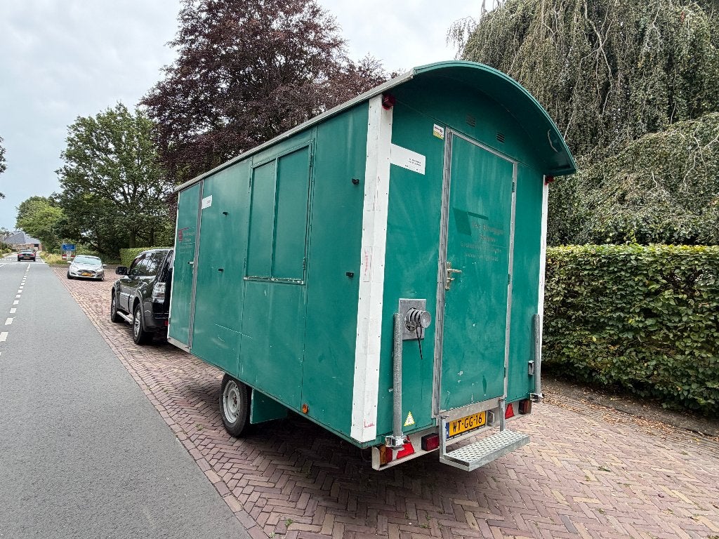 Metalen snelverkeer schaftwagen schaftkeet bouwkeet zuipkeet, Ophalen of Verzenden