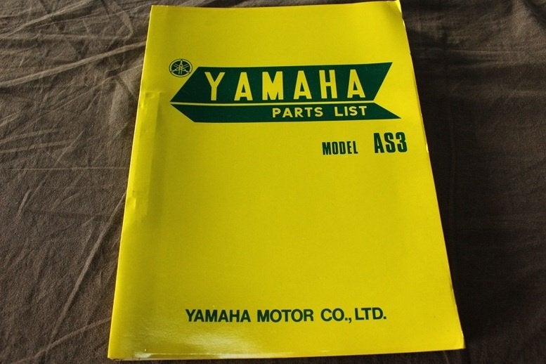 Yamaha AS3 124cc twin 1971 motorcycle parts list, Motoren, Handleidingen en Instructieboekjes, Yamaha, Ophalen of Verzenden