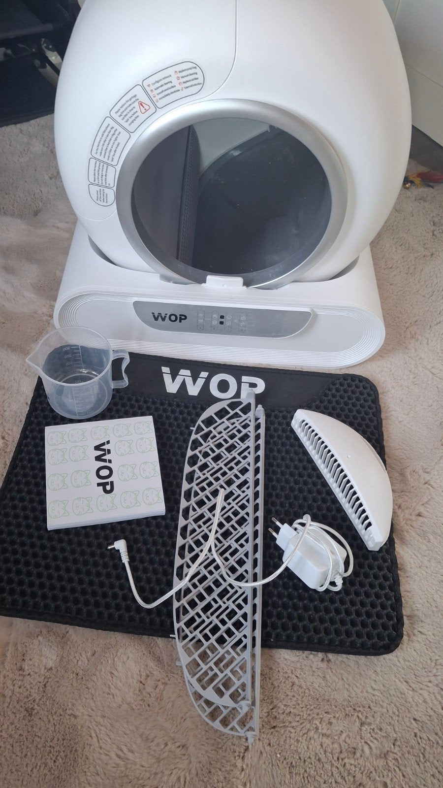 Wop automatische zelfreinigende kattenbak, Ophalen of Verzenden, Zelfreinigend, Zo goed als nieuw, Gesloten