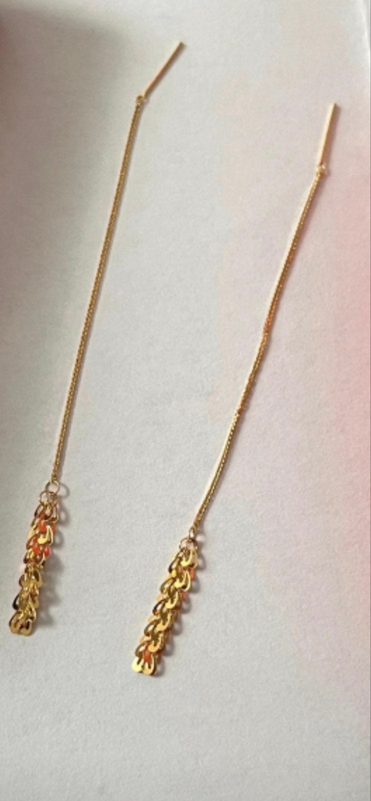 Gouden oorbellen 18 karaat 750, Hangers, Ophalen of Verzenden, Zo goed als nieuw, Goud