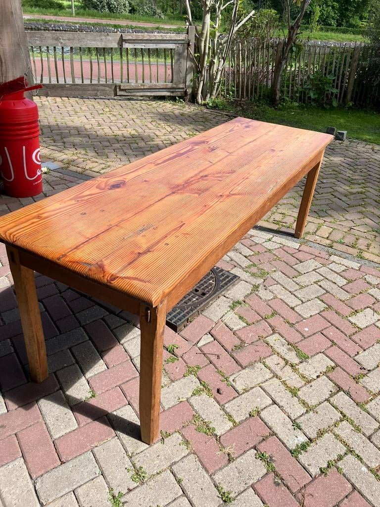 Oude franse bakkerstafel, Ophalen, Gebruikt, Rechthoekig, Hout