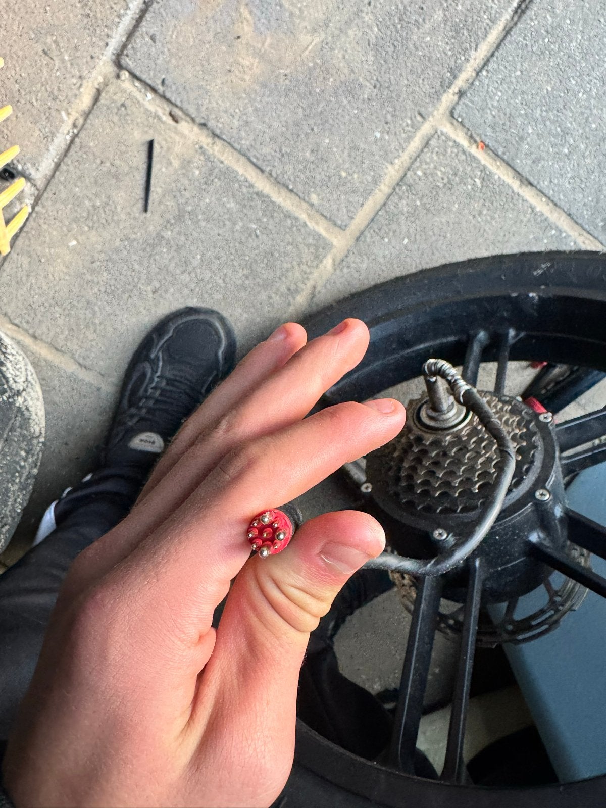 Wolff 20x4.0 Achterwiel met Motor en Cassette, Gebruikt, Ophalen of Verzenden, Aluminium, Elektrische fiets