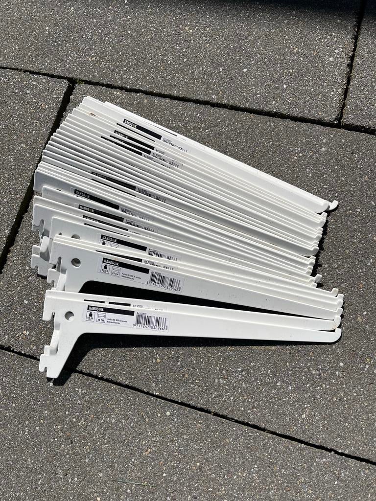 Handson plankdrager enkel wit 25 cm - 30 stuks, Ophalen of Verzenden, Gebruikt, 100 tot 250 mm, Overige typen