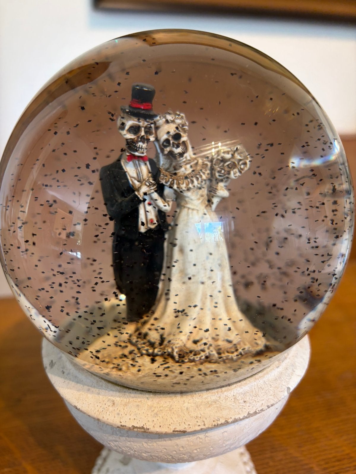 Halloween Sneeuwbol - Skelet Bruidspaar (Gothic), Ophalen of Verzenden, Zo goed als nieuw, Dier