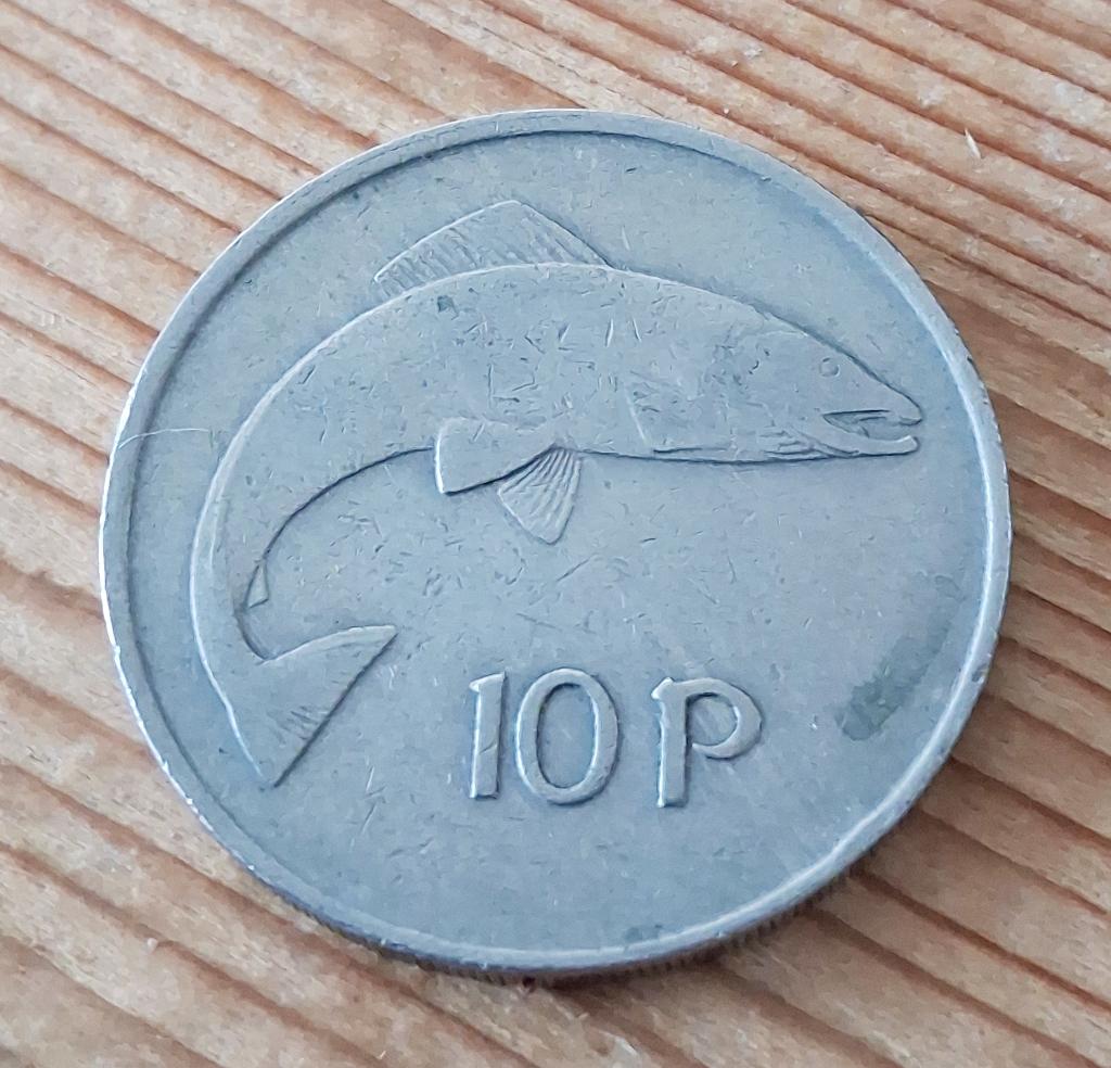 Ierland 10 pence 1969, Ophalen of Verzenden, Overige landen, Losse munt