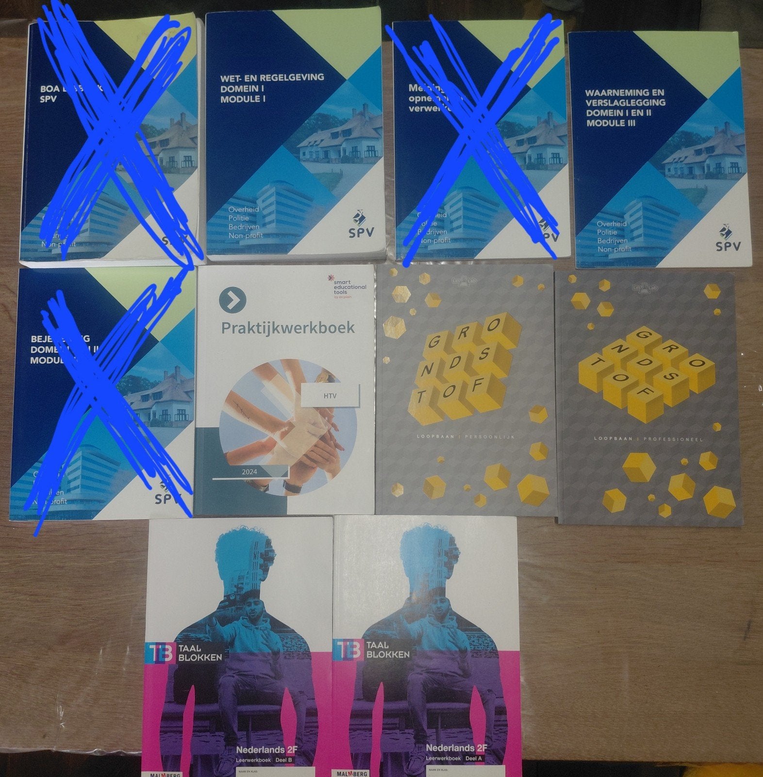 Complete set handhaver toezicht en veiligheid lesboeken, Ophalen of Verzenden, Zo goed als nieuw, MBO