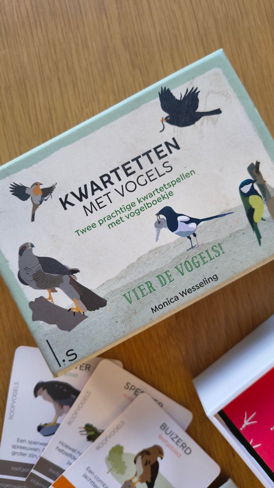Kwartetten met Vogels - Twee kwartetspellen met vogelboekje, Drie of vier spelers, Ophalen of Verzenden, Zo goed als nieuw, Luitingh-Sijthoff B.V.
