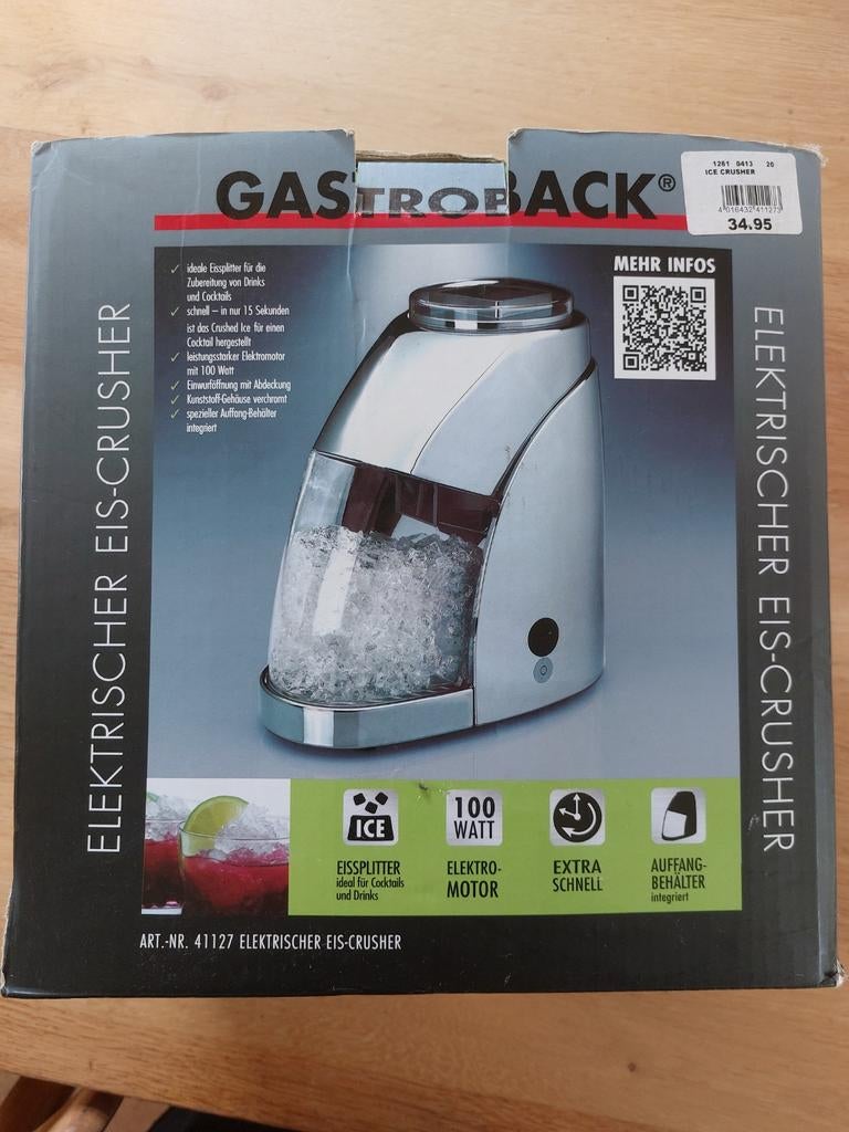Gastroback Elektrische IJs-Crusher, Ophalen
