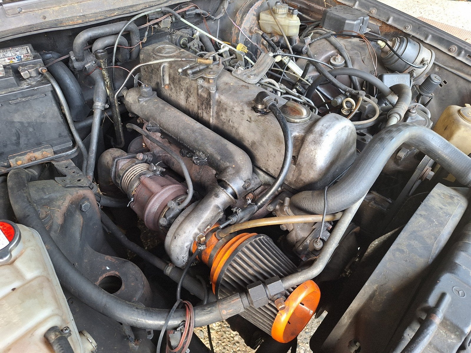 Mercedes W123 300d turbodiesel motor. Om617A, Ophalen, Gebruikt, Mercedes-Benz