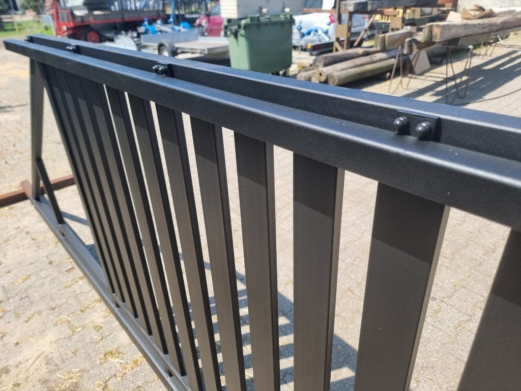 Nieuwe moderne schuifpoort 'Sydney' in 4m en 5m compleet!, Met poort, Nieuw, IJzer, Spijlenhekwerk