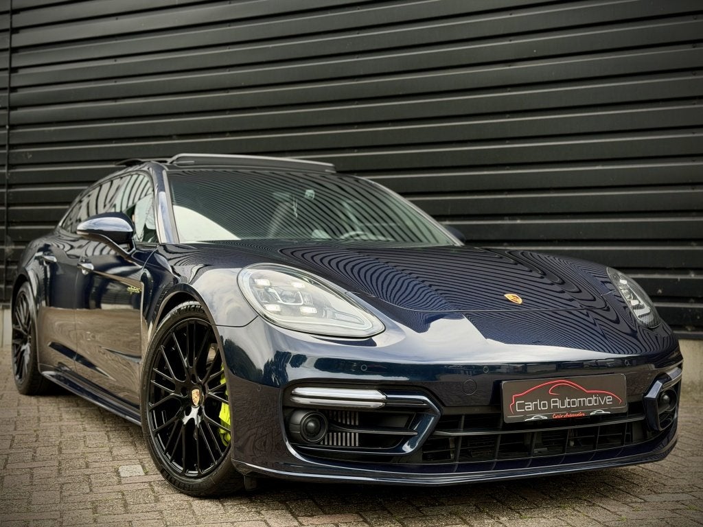 Porsche Panamera Sport Turismo 2.9 4 E-Hybrid PLATIN|PANO|CH, Gebruikt, Euro 6, 462 pk, Blauw