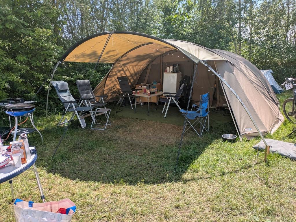 Falco Steenarend 5800 tent met extra luifel en opties, Caravans en Kamperen, Tenten, Ophalen, Gebruikt, Tot en met 4