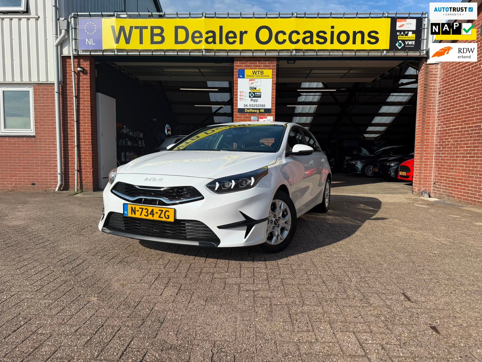 Kia Ceed 1.0 T-GDi DynamicLine, Navi, 1e Eig Dealer ondh.,, Auto's, Voorwielaandrijving, Dealer onderhouden, Stof, Gebruikt