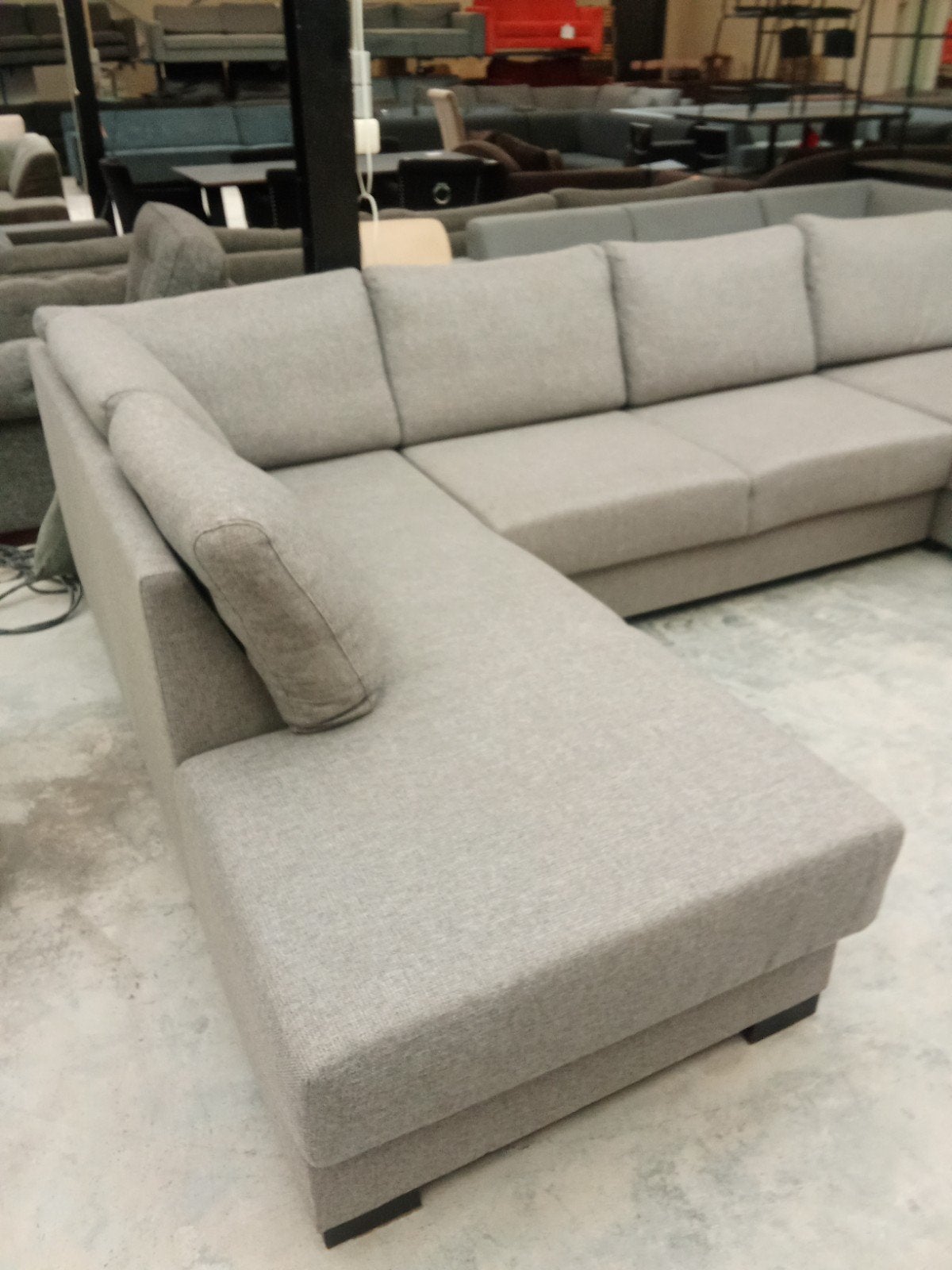 u bank 330x220x150cm - nu €325,-, ., Hoekbank, 300 cm of meer, Ophalen of Verzenden