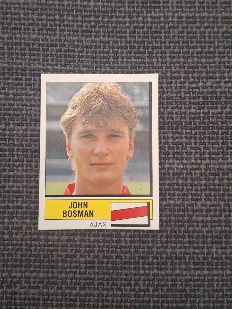Panini Voetbal 88 John Bosman Ajax, Verzenden, Zo goed als nieuw, Sticker