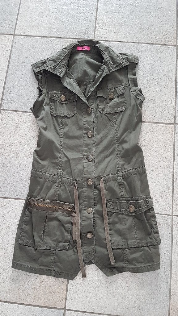Legergroene tuniek, AC, maat M, Ophalen of Verzenden, Nieuw, Maat 38/40 (M), Groen