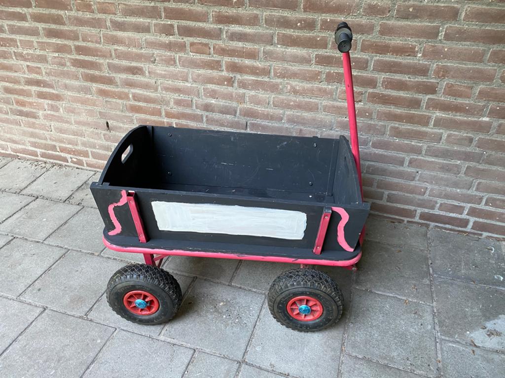 Bolderkar houten kar camping strand kar wagen, Ophalen, Zo goed als nieuw