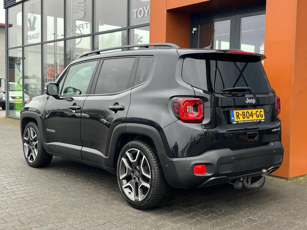 Jeep Renegade 1.3T AUT.|Carplay|Navi|Stoel+Stuurverw.|cruise, Automatische klimaatregeling, Gebruikt, 4 cilinders, Zwart