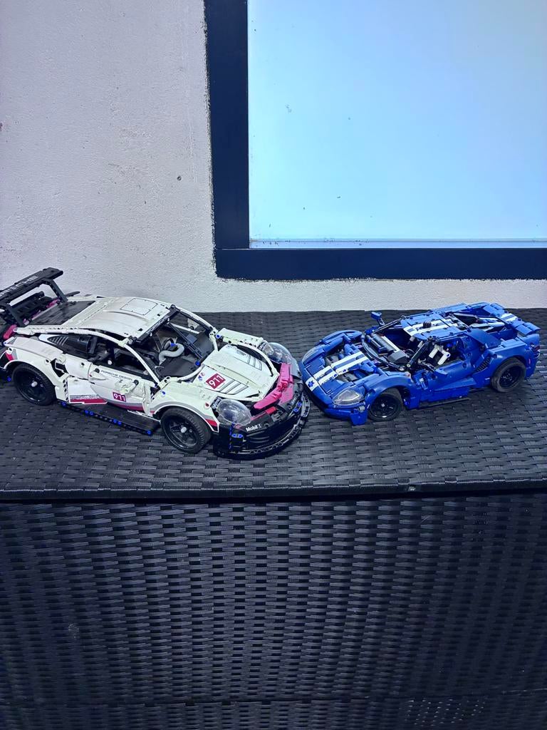 Lego Technic Auto's - Compleet (Porsche 911 RSR & Ford GT), Ophalen, Gebruikt, Lego, Complete set