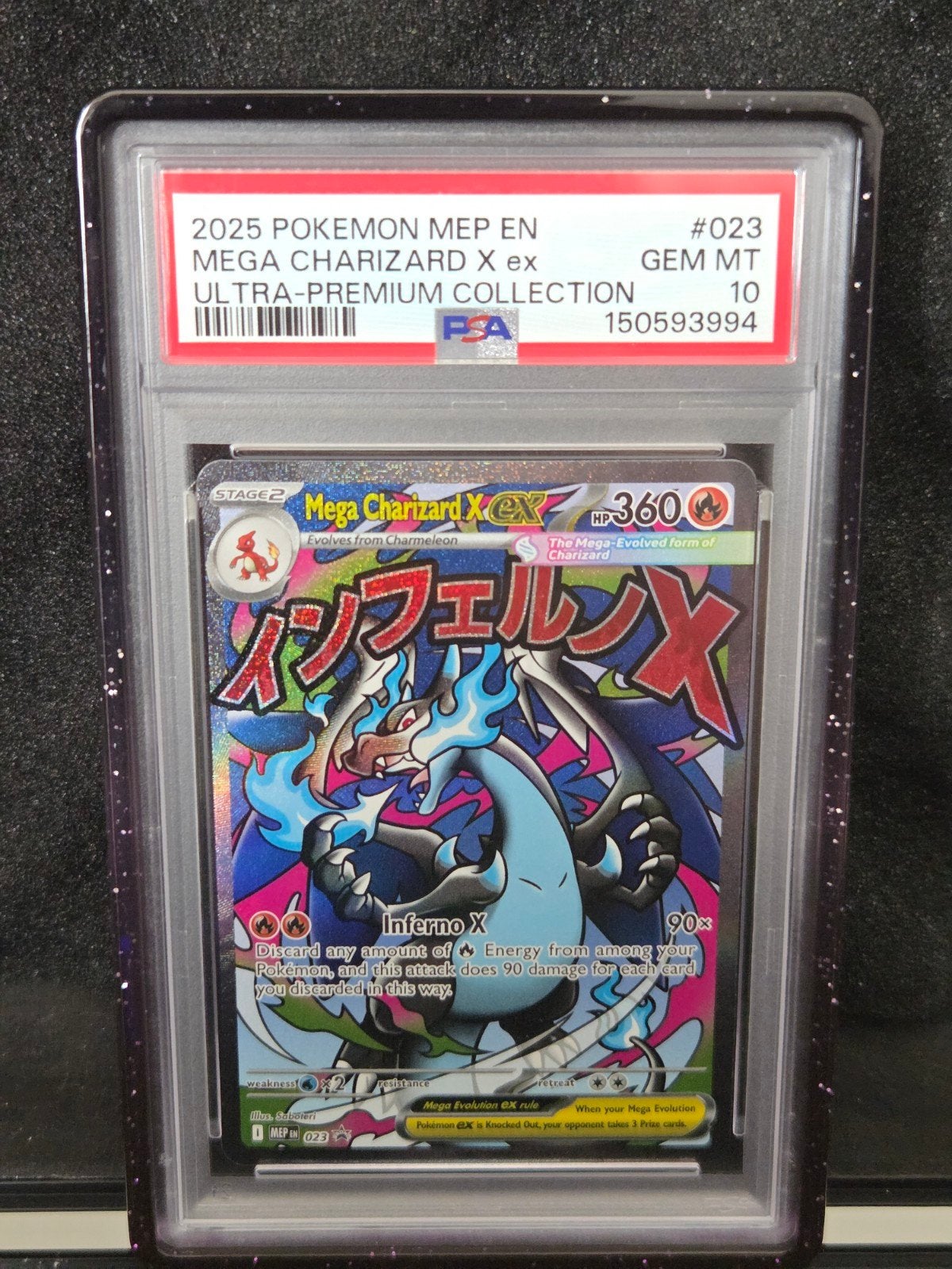 #1 PSA 10 - Mega Charizard #023 (Pokemon 2025 UPC), Ophalen, Zo goed als nieuw