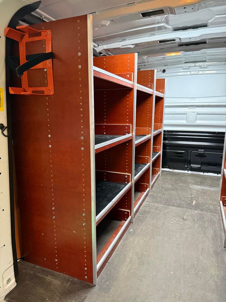 Bedrijfswageninrichting - Op maat gemaakte houten rekken, Overige typen, Ophalen of Verzenden, Zo goed als nieuw, Minder dan 2 meter