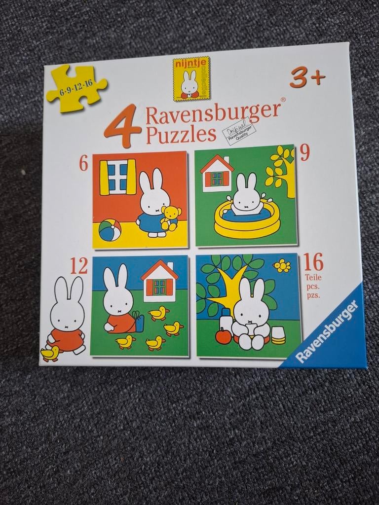 Nijntje 4 in 1 puzzel, Ophalen of Verzenden, 10 tot 50 stukjes