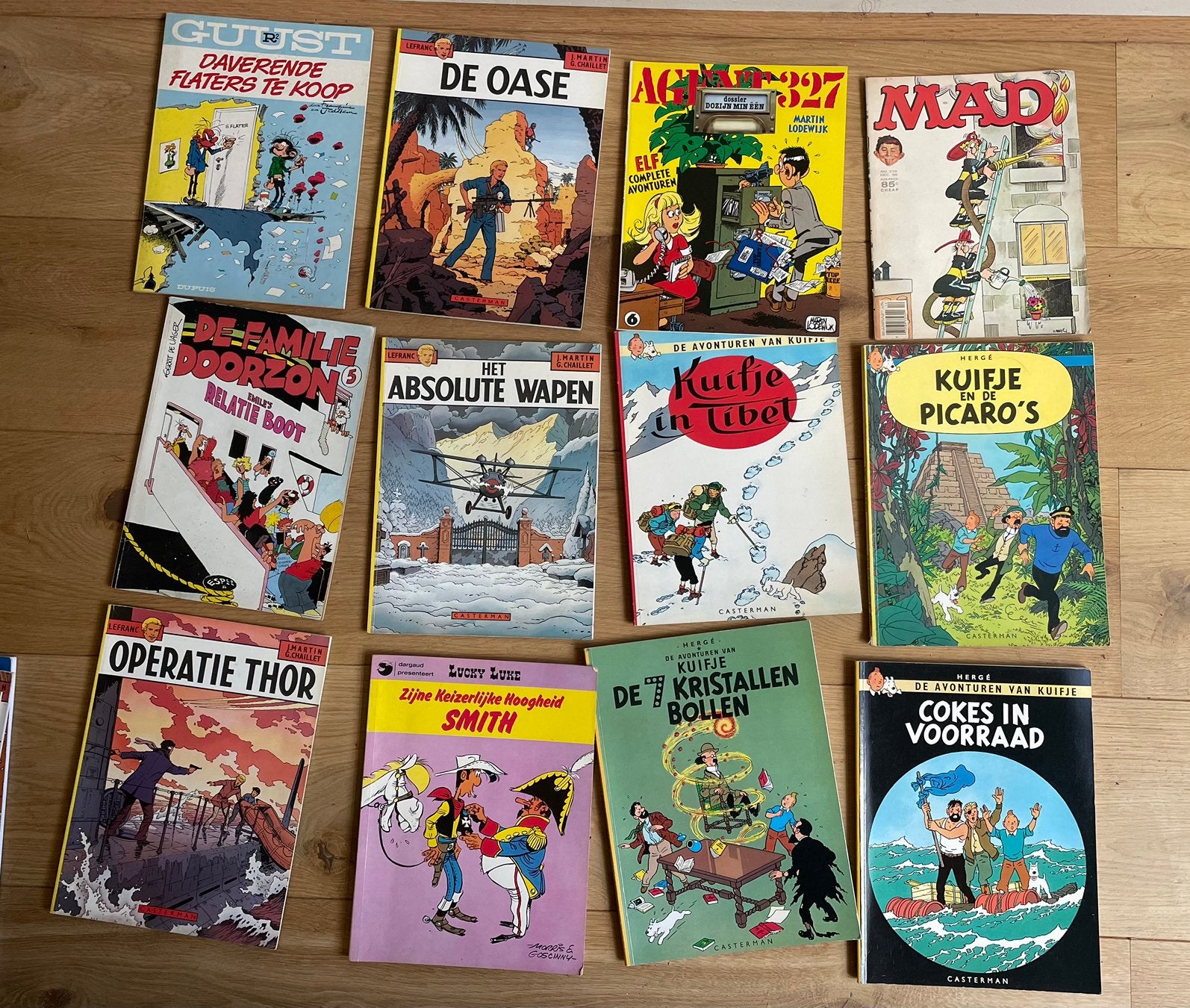 Grote collectie van 76 diverse stripboeken, Meerdere stripboeken, Ophalen of Verzenden, Gelezen