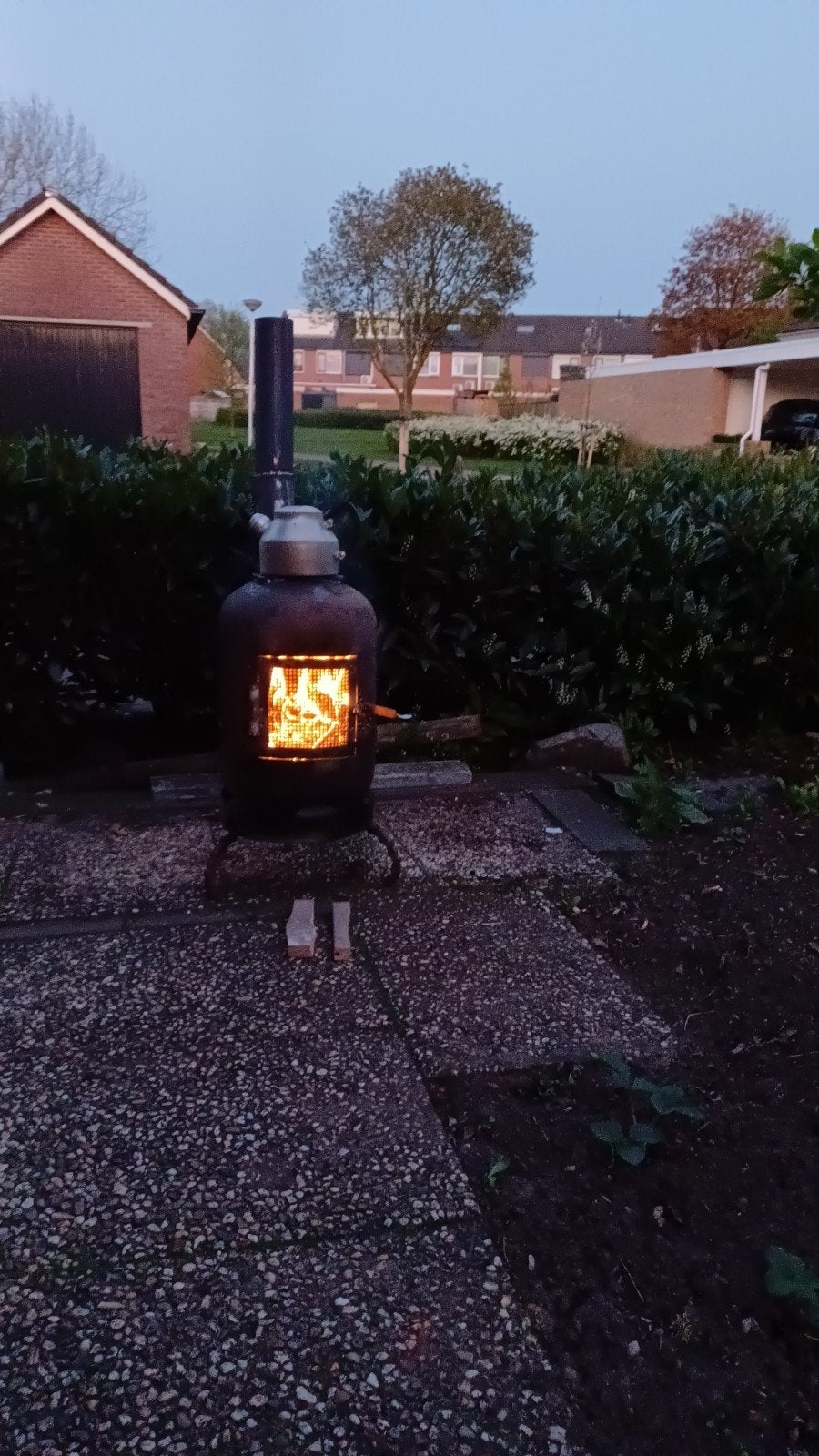 terras kachel van grote gasfles, Ophalen, Nieuw