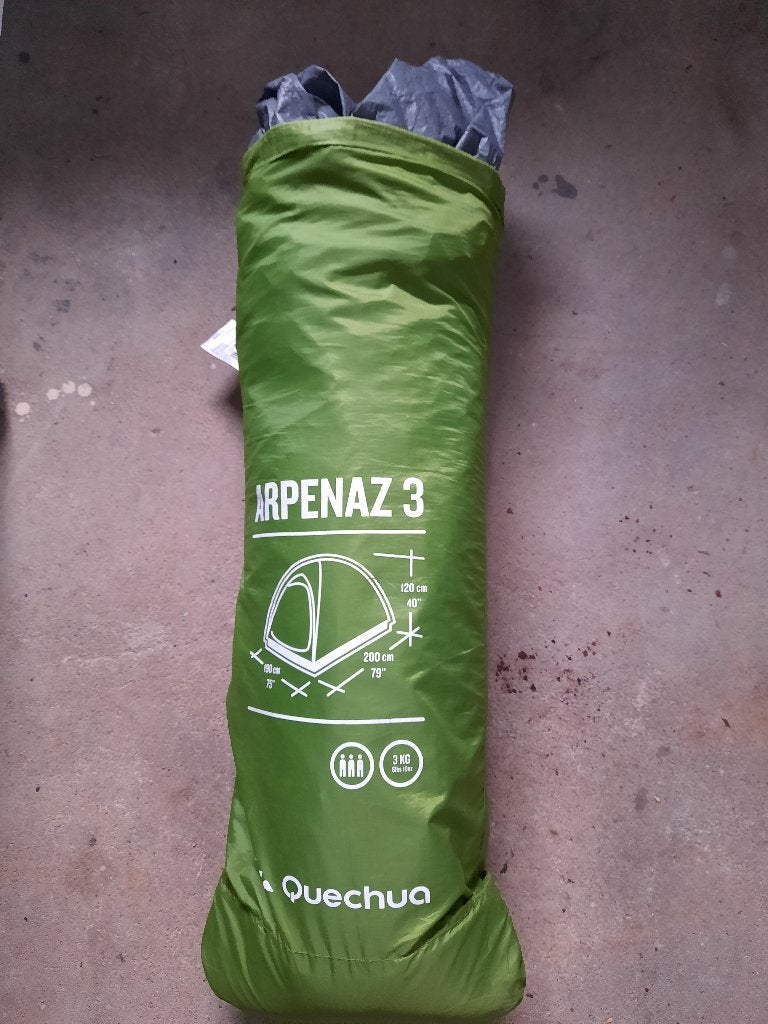 Decathlon tent arpenaz 3p (gratis), Ophalen, Gebruikt, Tot en met 3