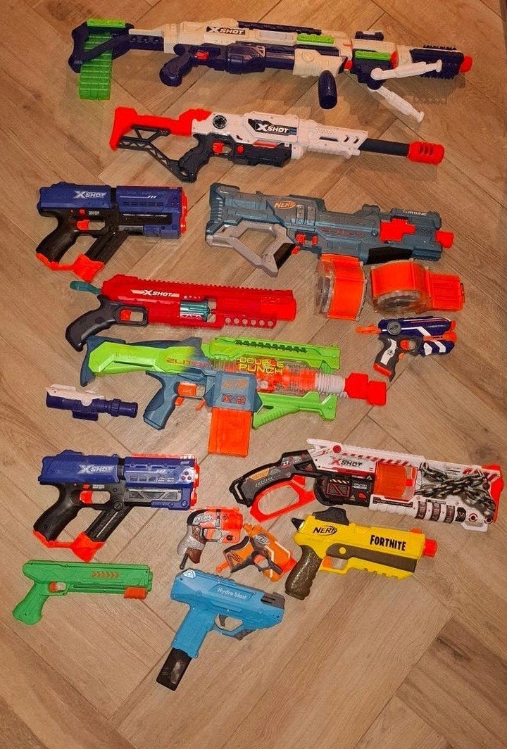 Veel Nerf en X-shot!, Kinderen en Baby's, Ophalen, Gebruikt