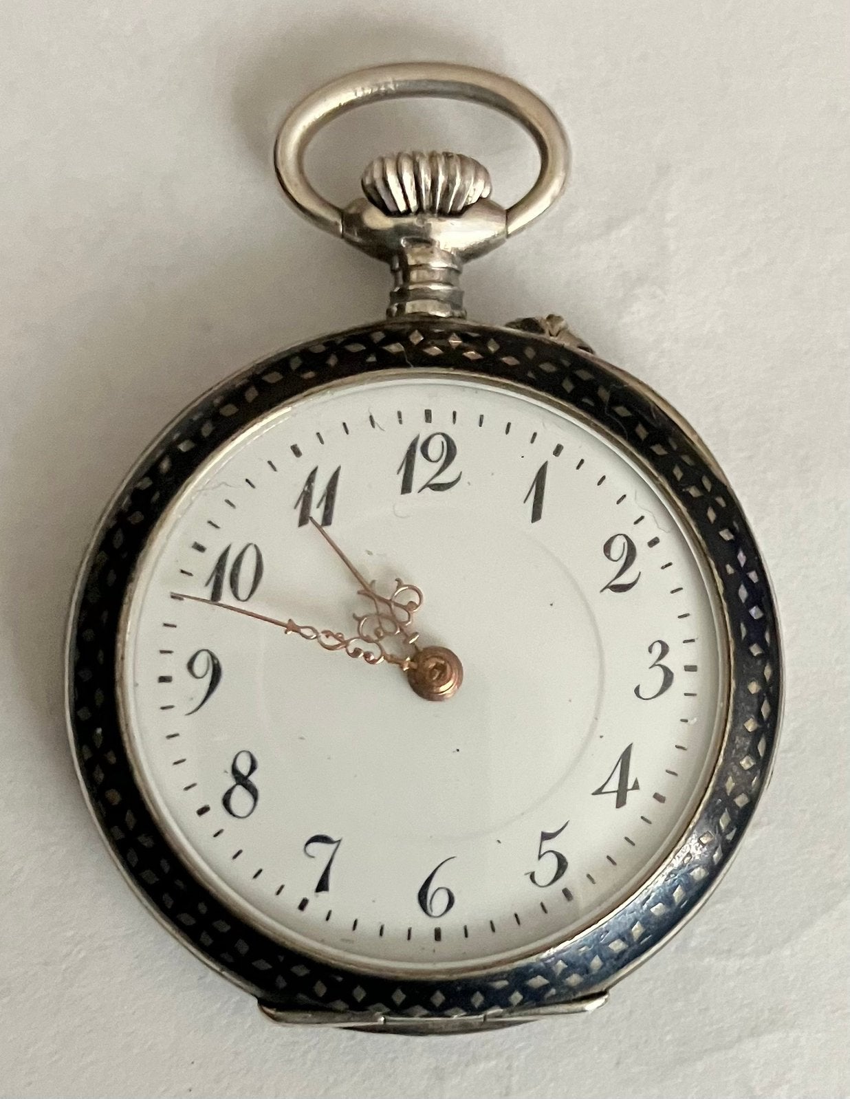 Antiek Dames zak-hang horloge goed lopend en in nieuw staat, Overige merken, Zakhorloge, 1900 tot 1930, Ophalen of Verzenden