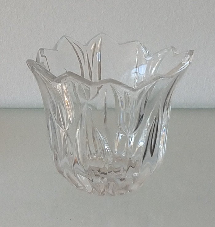 vintage Gorham Tulip kristalglas kom, volgnr 67, Ophalen of Verzenden