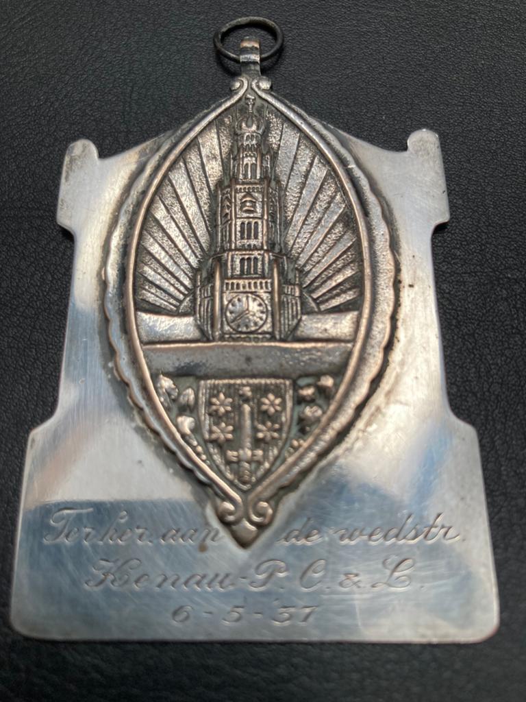 Herinnering penning Kenau P.C.& l, Ophalen, Zilver