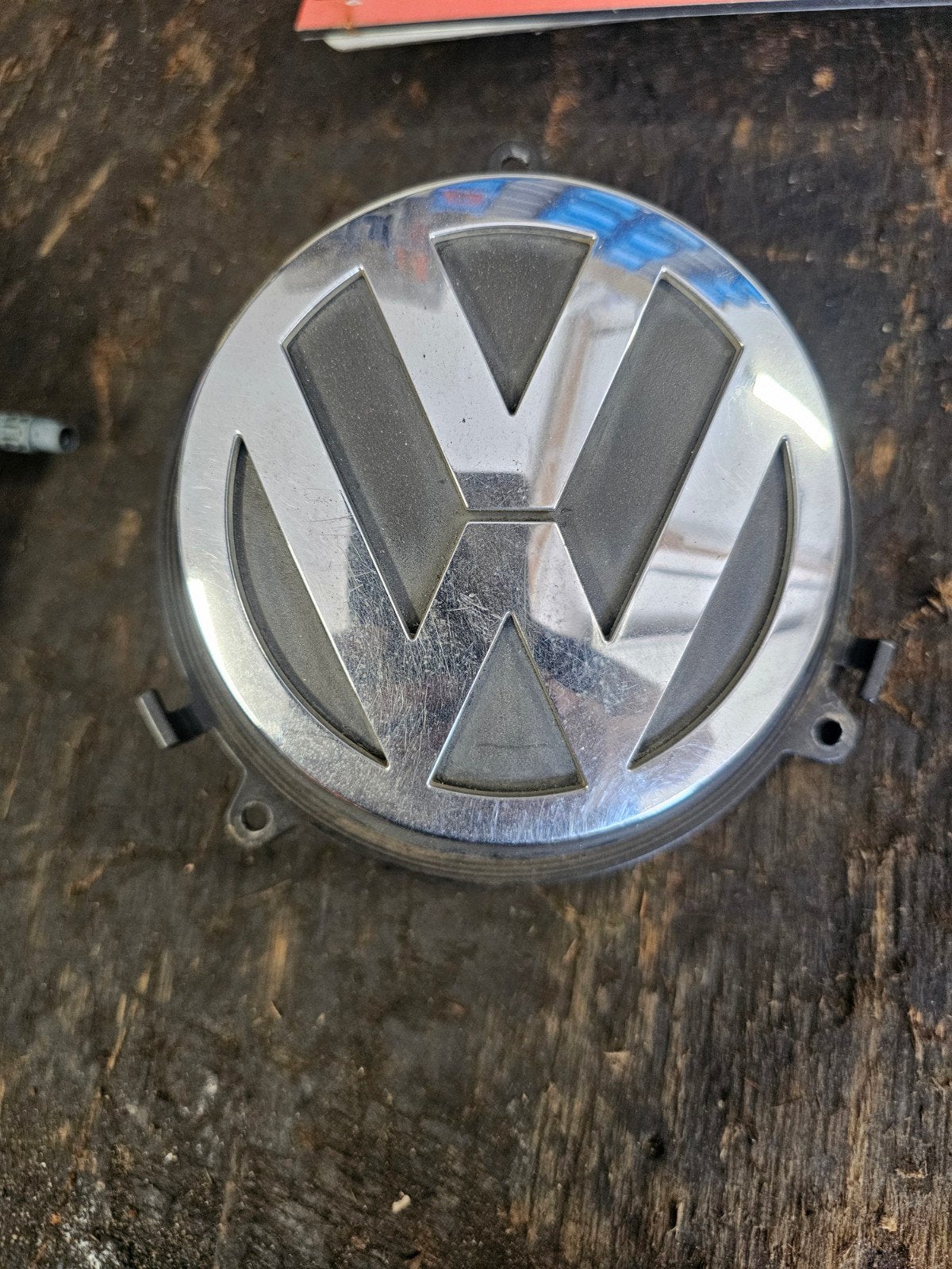 Vw achterklep logo origineel 3d past in diverse vw golf, Auto-onderdelen, Ophalen of Verzenden, Gebruikt, Volkswagen