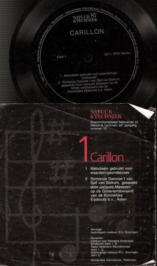 Carillon & Zangstem -bijlage Natuur&Techniek Sonopress flex, Boeken, Ophalen, Gelezen, Artiest