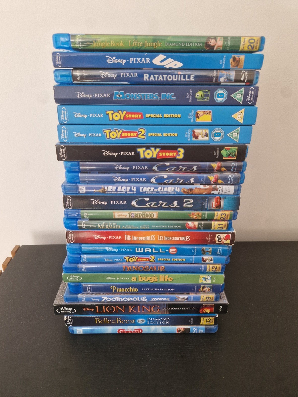 Grote collectie Disney Pixar Blu-rays - 20 films, Animatie, Nederlands, Ophalen of Verzenden, Zo goed als nieuw
