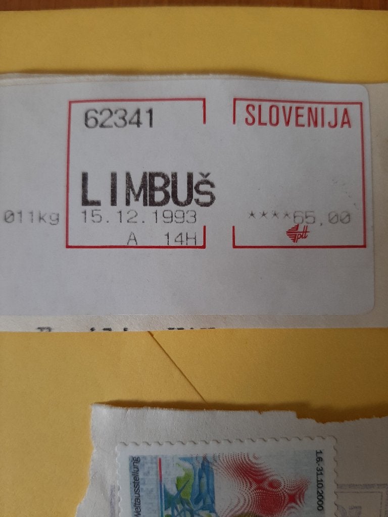 Slovenie automaatstrookje frankeerstrook, Verzenden, Overige landen, Gestempeld