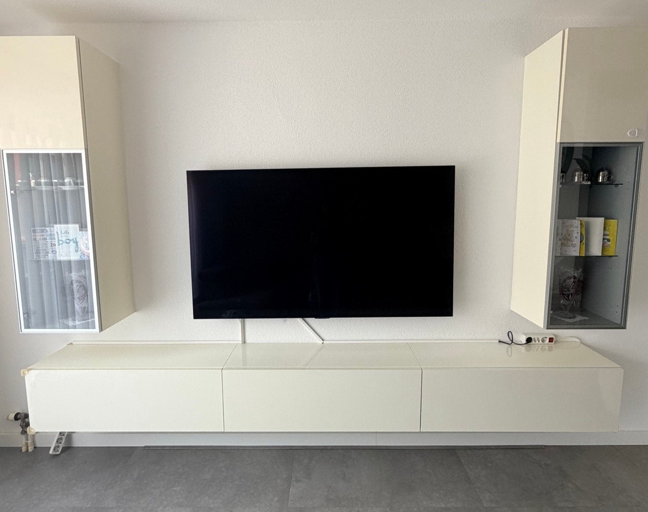 Wit tv meubel, Huis en Inrichting, Ophalen, Zo goed als nieuw, 25 tot 50 cm, Minder dan 100 cm