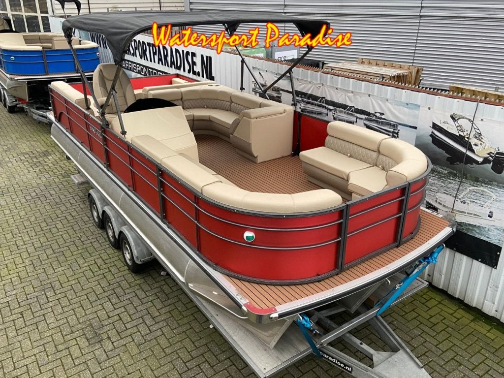Pontoonboot 25FT 3-Tubes Red, Overige merken, Buitenboordmotor, Aluminium, Nieuw