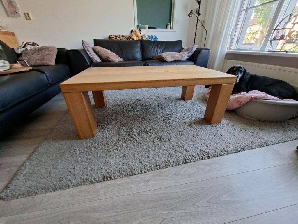Salontafel blank eiken, Ophalen