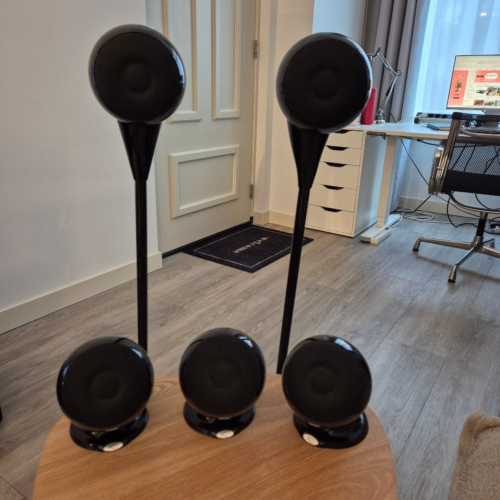 Cabasse Eole 3 System Black Piano, Speakerset, Zo goed als nieuw, Geschikt voor surround/home cinema, Ophalen